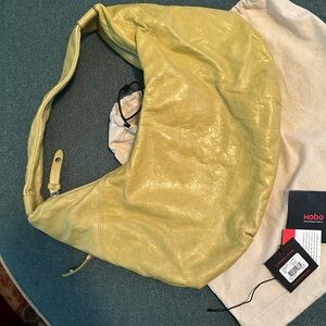 Hobo Leather bag. Style Gabrielle color citrus never used $69
